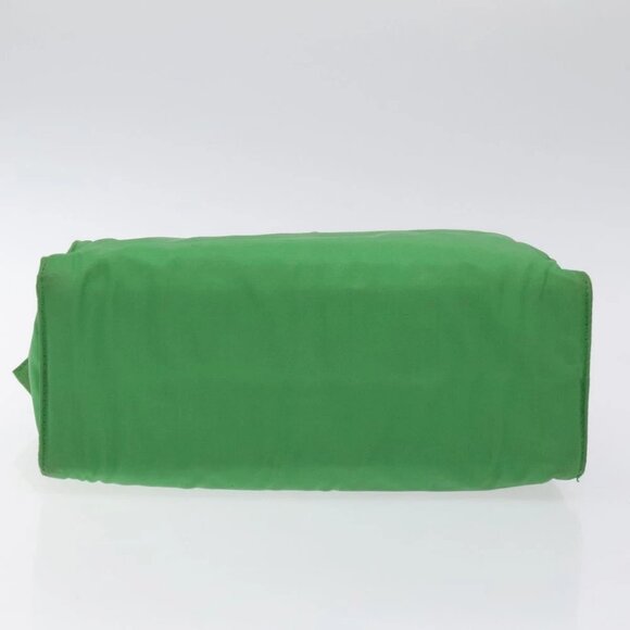 PRADA Hand Bag Nylon Green Gold - Picture 6 of 16
